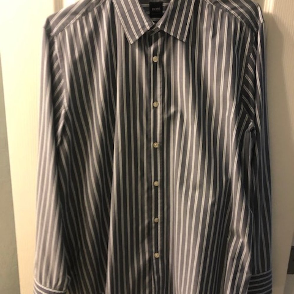Hugo Boss L/S Dress Shirt  size XL  used